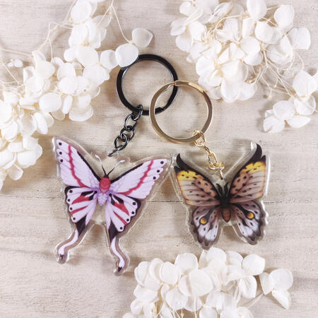 Papilio Lynx &amp; Actias Cygnus Charms